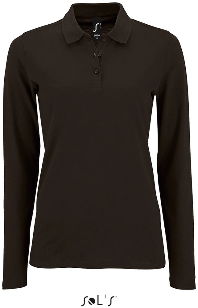 Damen Piqué Polo langarm