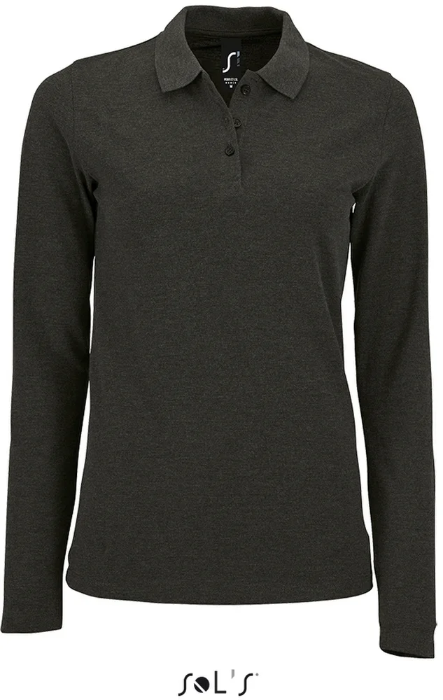 Damen Piqué Polo langarm
