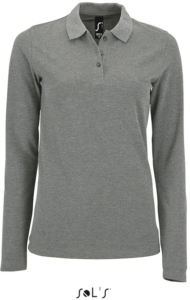 Damen Piqué Polo langarm