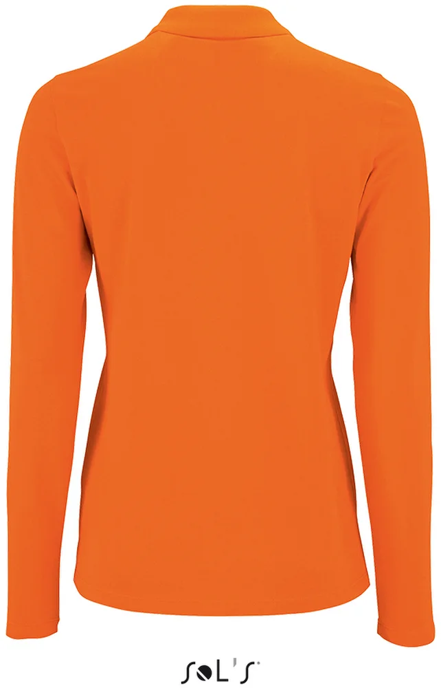 Damen Piqué Polo langarm
