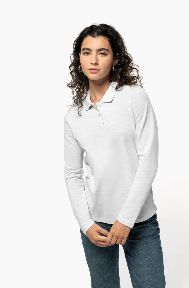 Ladies' Piqué Polo long-sleeve