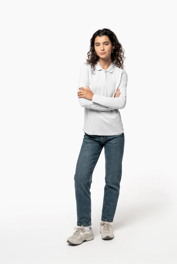 Ladies' Piqué Polo long-sleeve