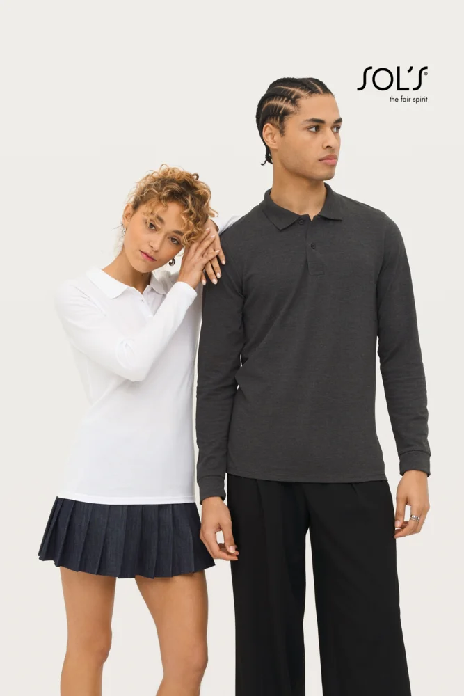 Damen Piqué Polo langarm