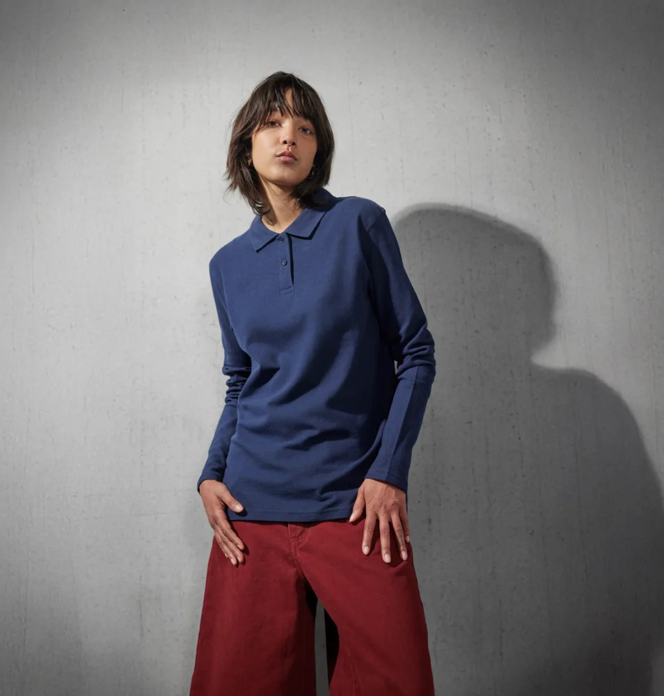 Ladies' Piqué Polo long-sleeve
