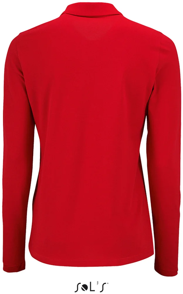 Damen Piqué Polo langarm