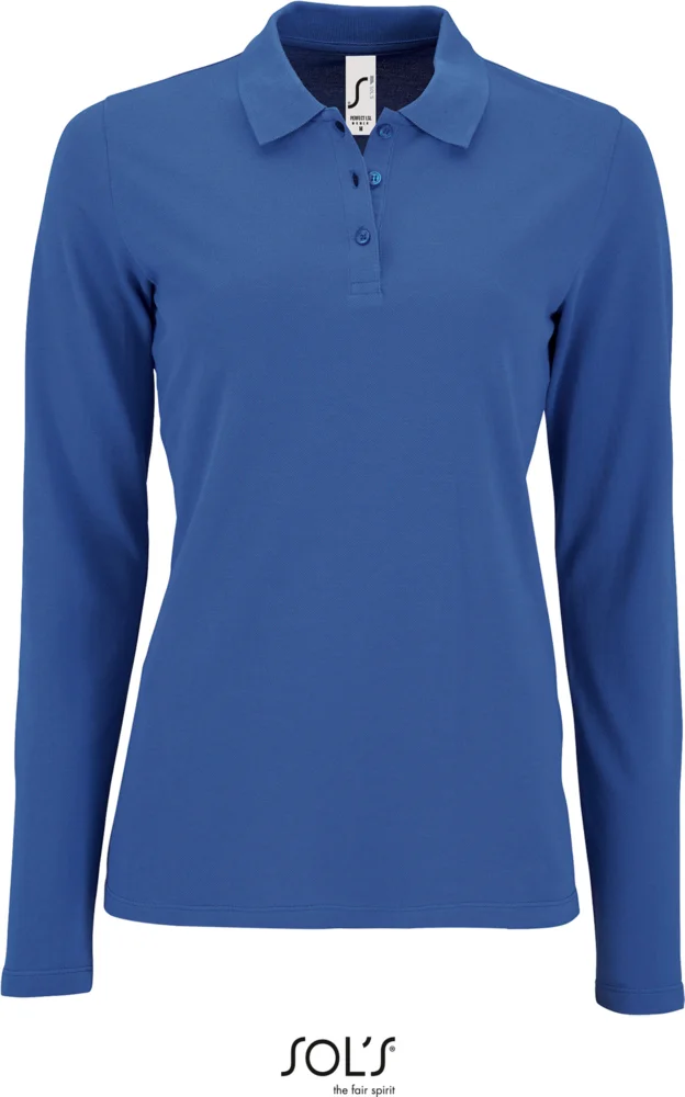 Damen Piqué Polo langarm