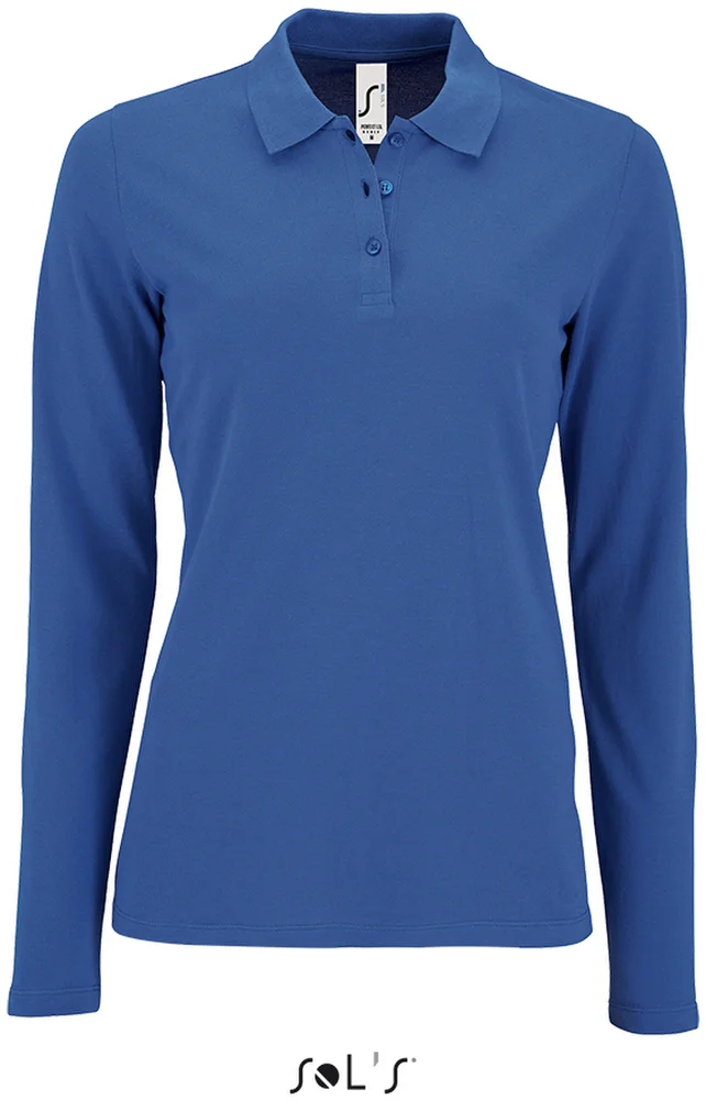 Damen Piqué Polo langarm