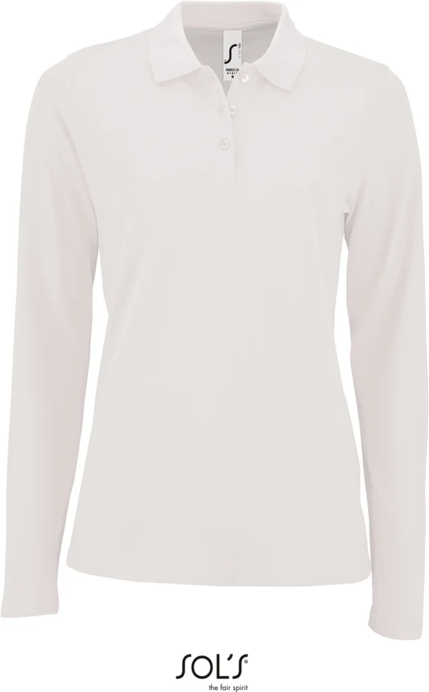 Damen Piqué Polo langarm