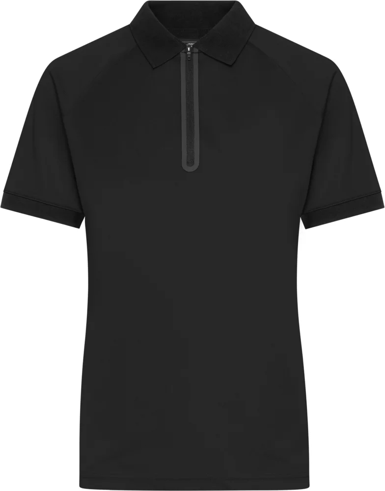 Damen Piqué Polo mit Zip