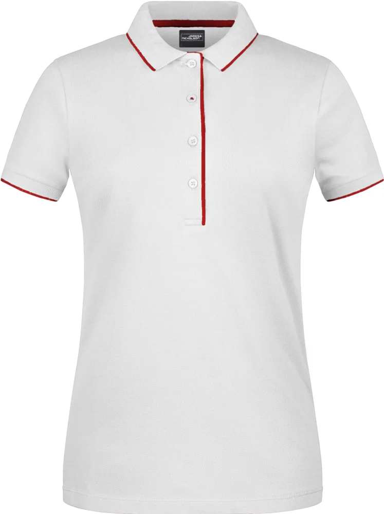 Damen Piqué Polo Stripe