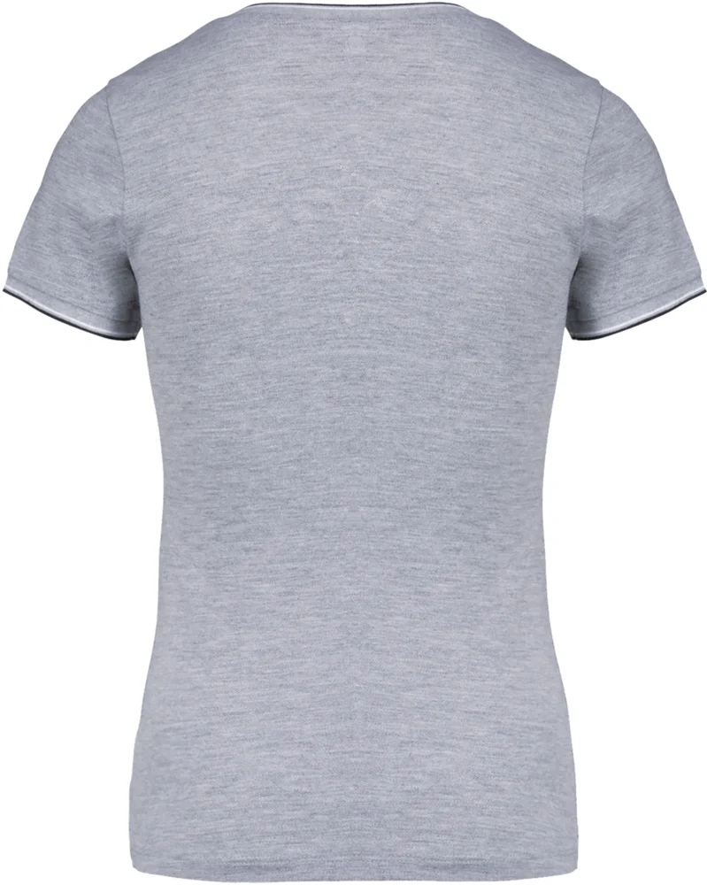 Damen Piqué V-Ausschnitt T-Shirt