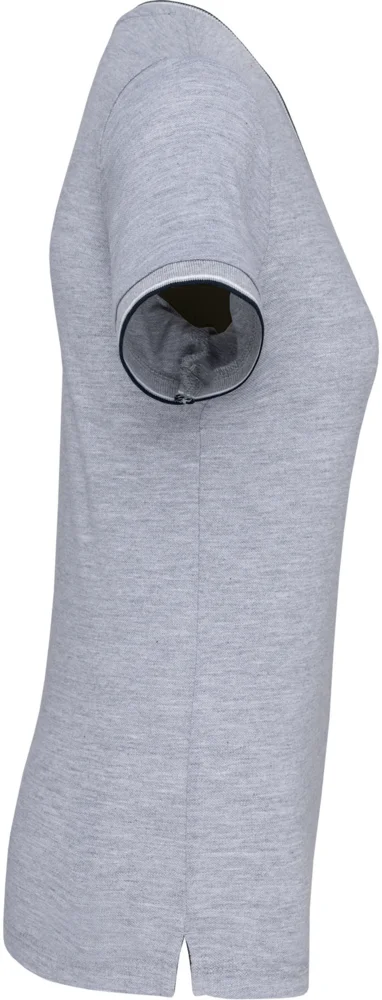 Damen Piqué V-Ausschnitt T-Shirt