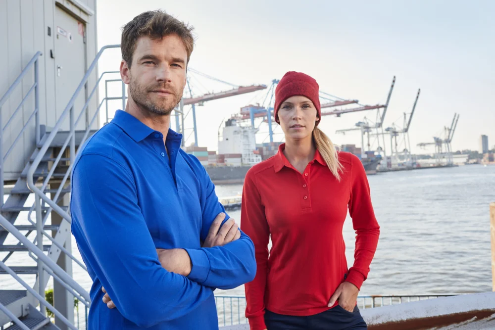 Damen Piqué Workwear Polo langarm