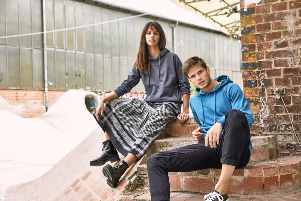 Damen Raglan Kapuzen Sweater
