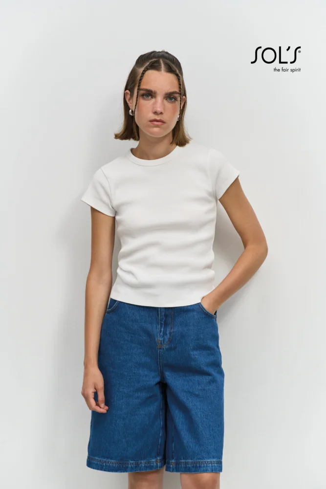 Damen Ripp T-Shirt