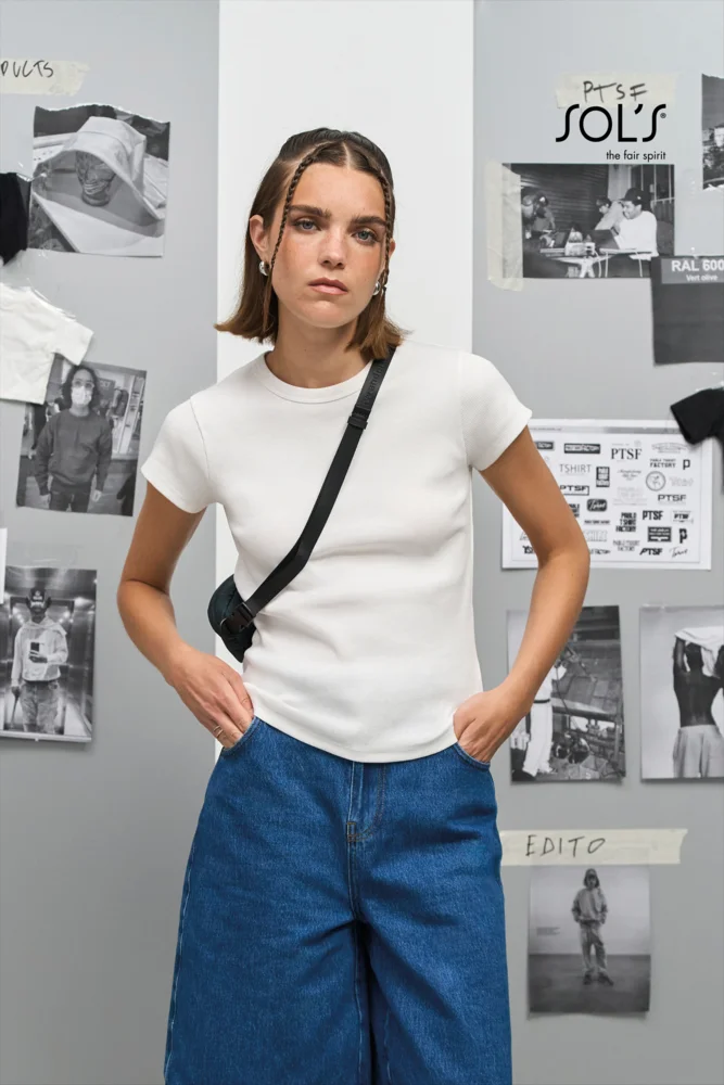 Damen Ripp T-Shirt