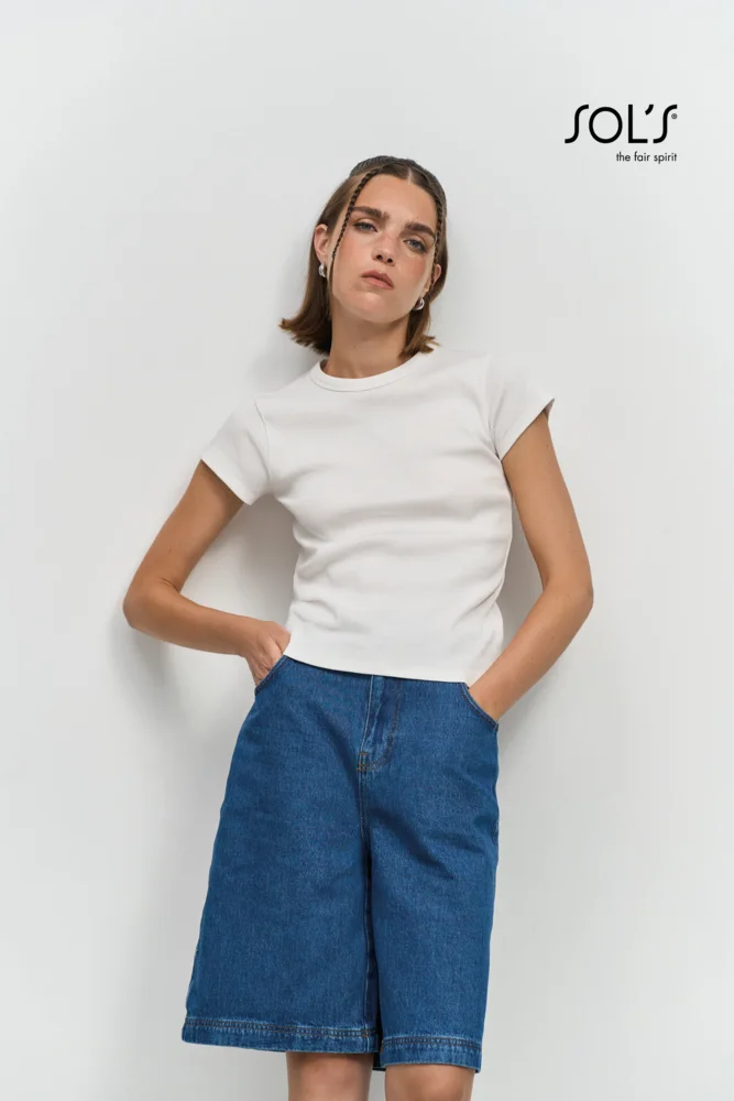 Damen Ripp T-Shirt