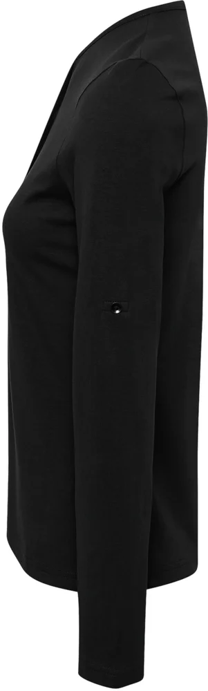 Damen Rollärmel T-Shirt langarm