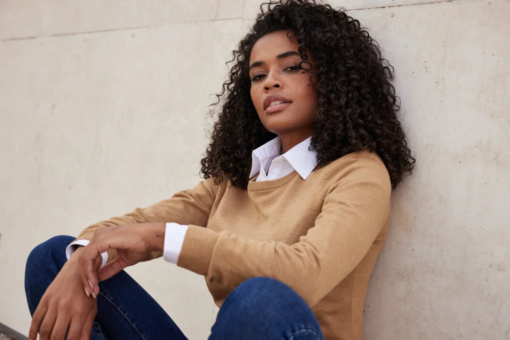 Damen Rundhals Pullover