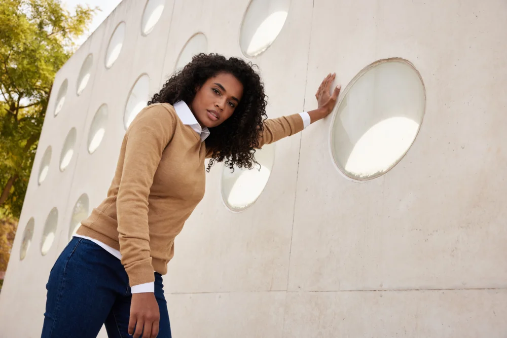 Damen Rundhals Pullover
