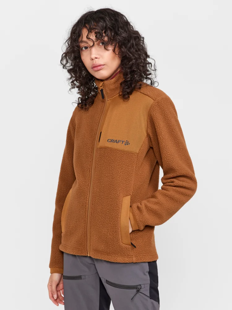 Damen Sherpa Fleece Jacke