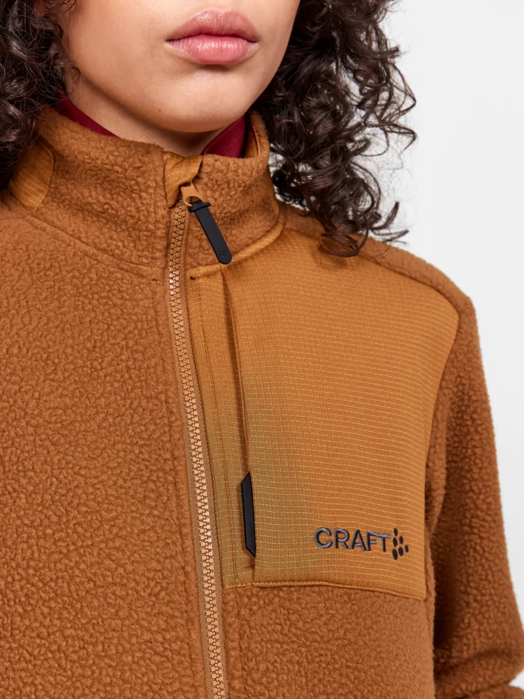 Damen Sherpa Fleece Jacke