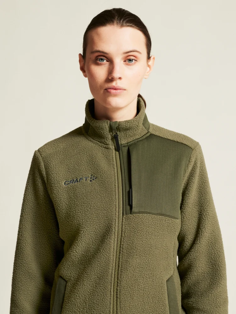 Damen Sherpa Fleece Jacke
