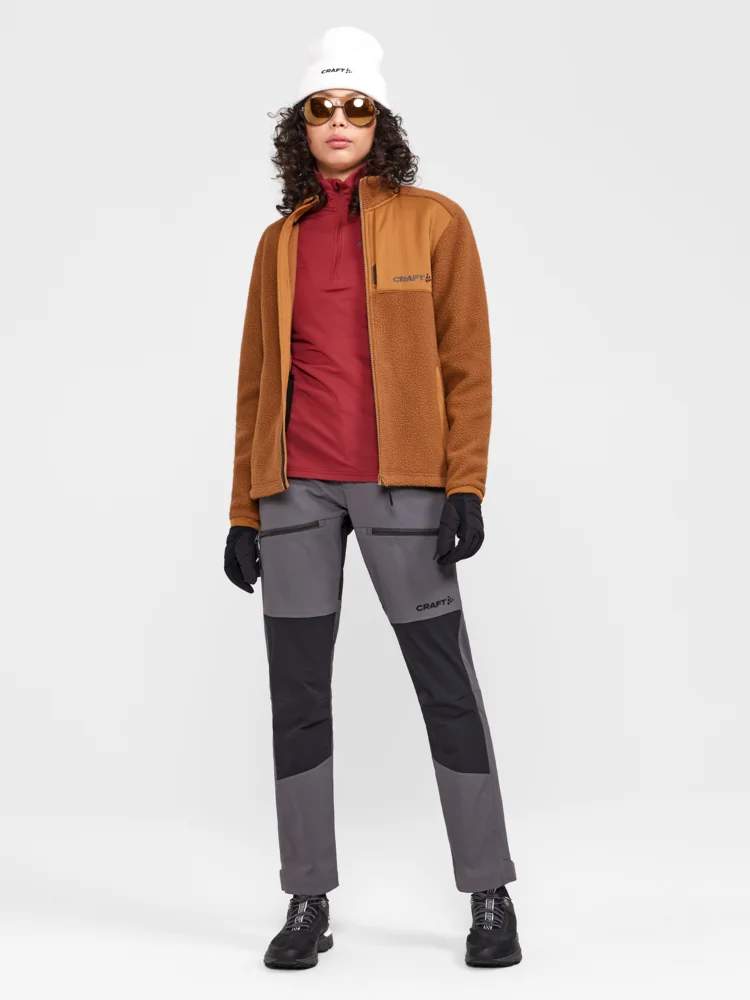 Damen Sherpa Fleece Jacke