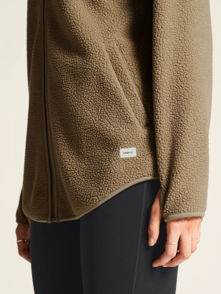 Damen Sherpa Fleece Jacke