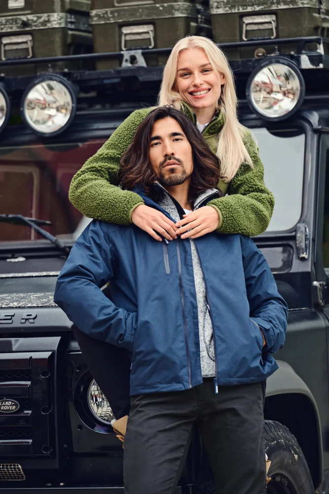 Damen Sherpa Fleece Jacke "Two-Tone"