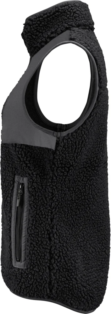 Ladies' Sherpa Fleece Vest "Two-Tone"