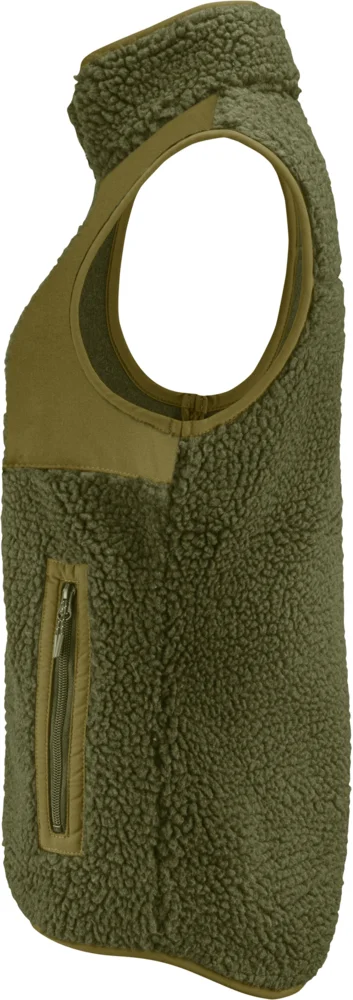 Ladies' Sherpa Fleece Vest "Two-Tone"