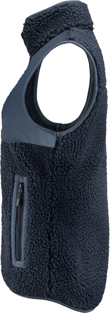 Ladies' Sherpa Fleece Vest "Two-Tone"