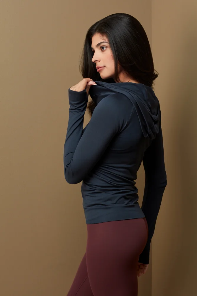 Damen Sport Kapuzen Jacke
