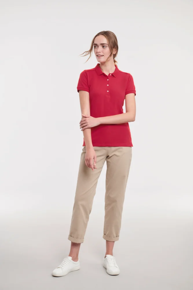Damen Stretch Piqué Polo