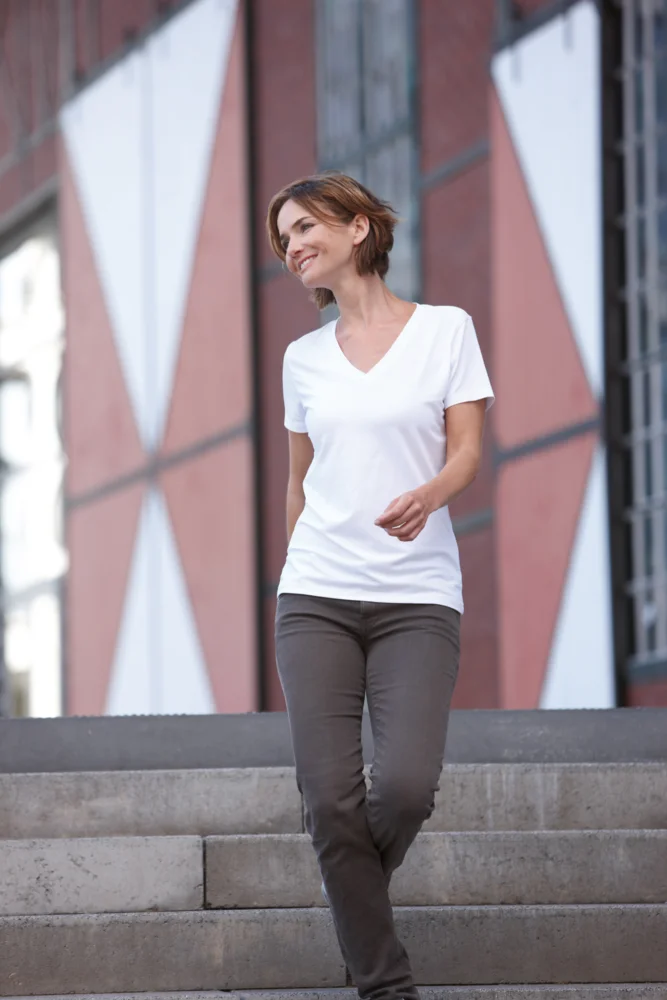 Ladies' Stretch V-Neck T-Shirt