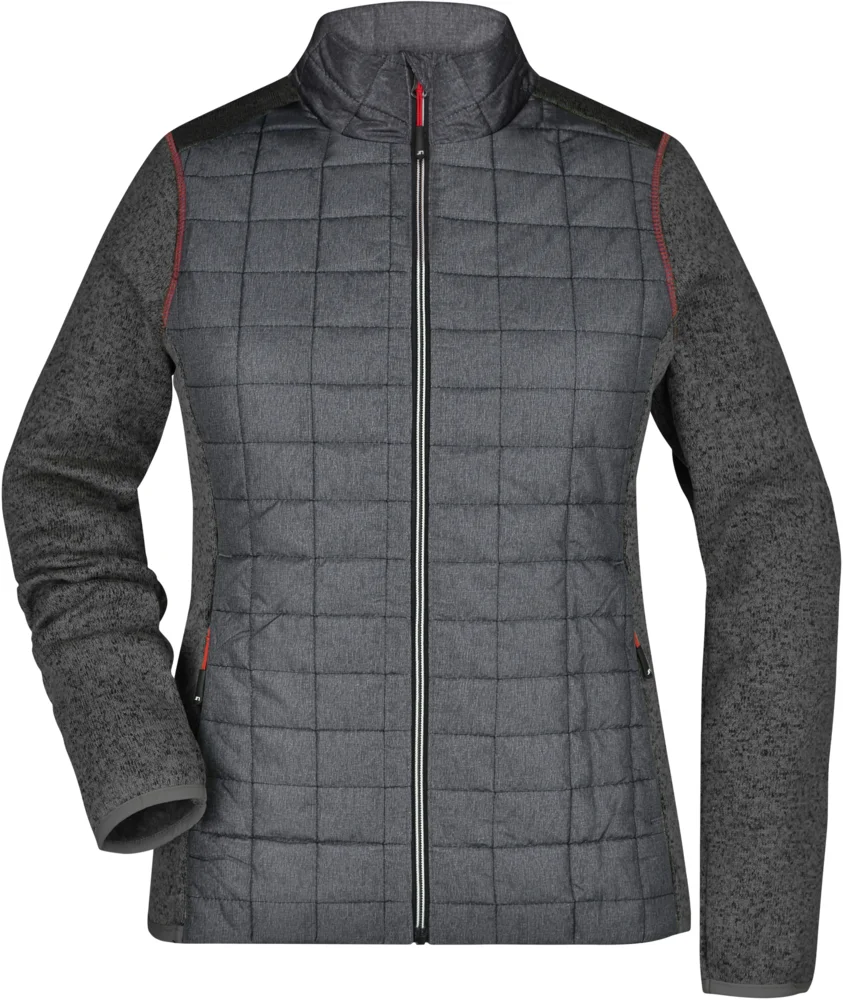 Damen Strick Hybrid Jacke