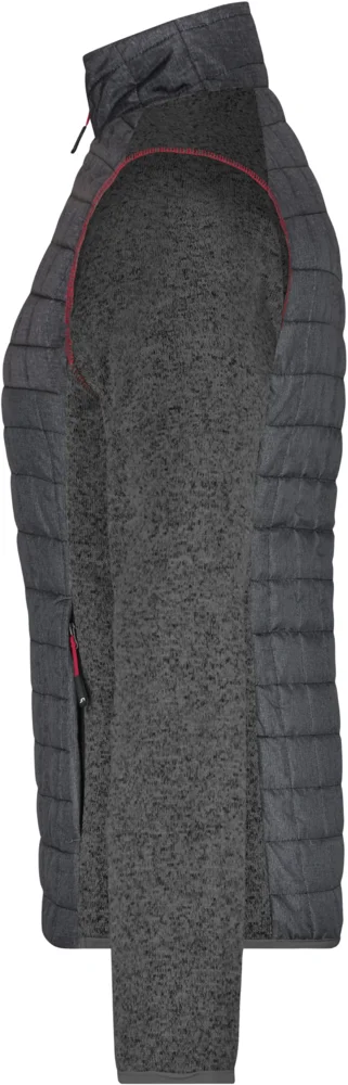 Damen Strick Hybrid Jacke