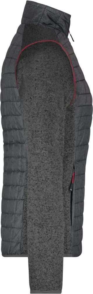 Damen Strick Hybrid Jacke