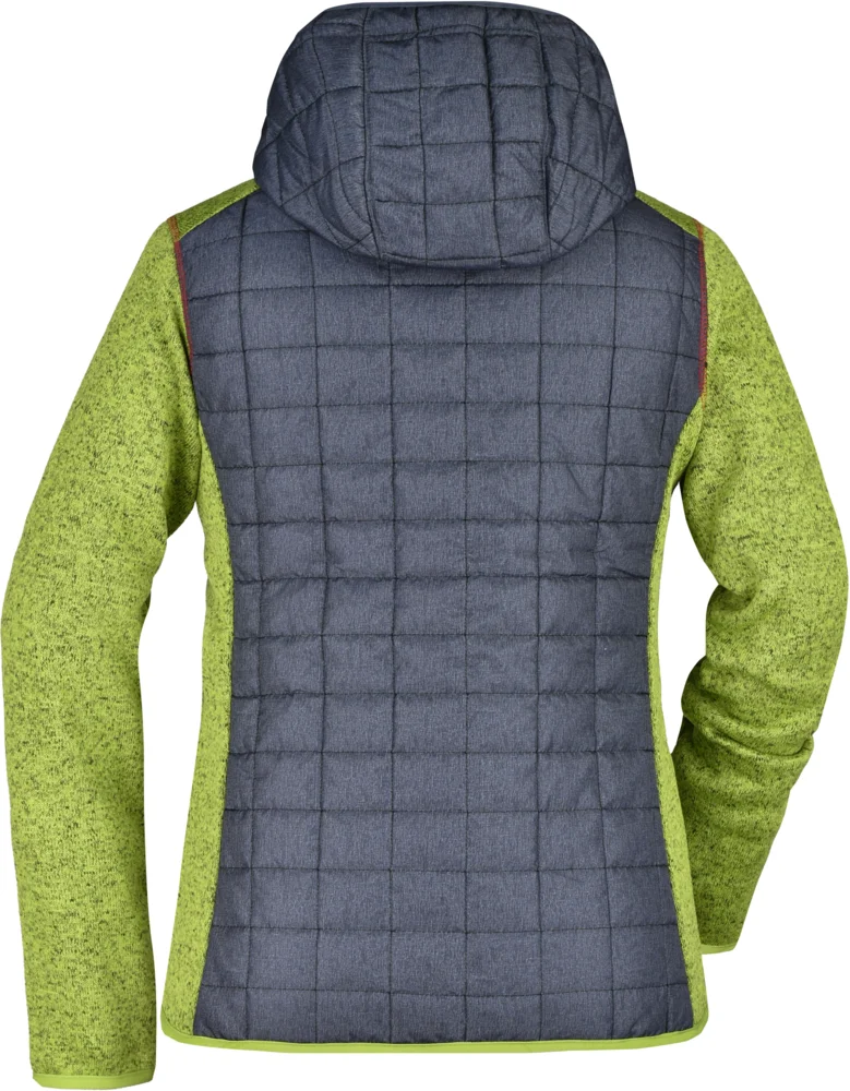 Damen Strick Hybrid Jacke