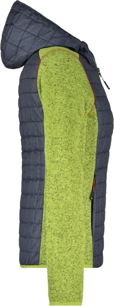 Damen Strick Hybrid Jacke