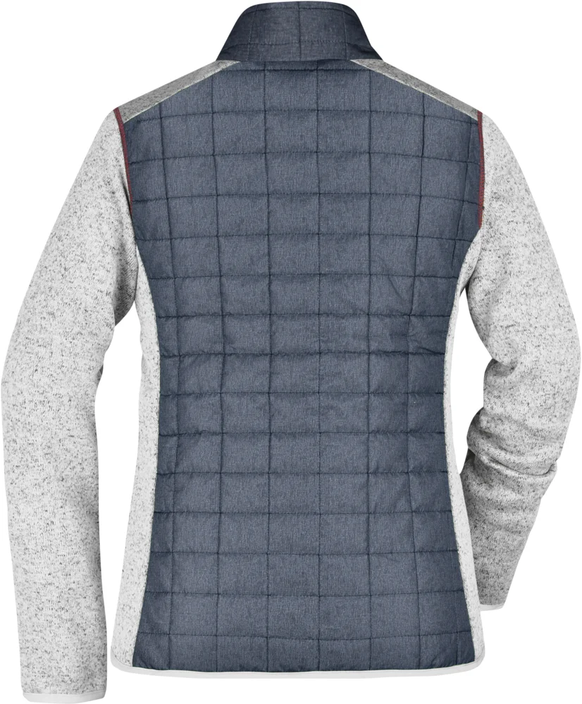 Damen Strick Hybrid Jacke