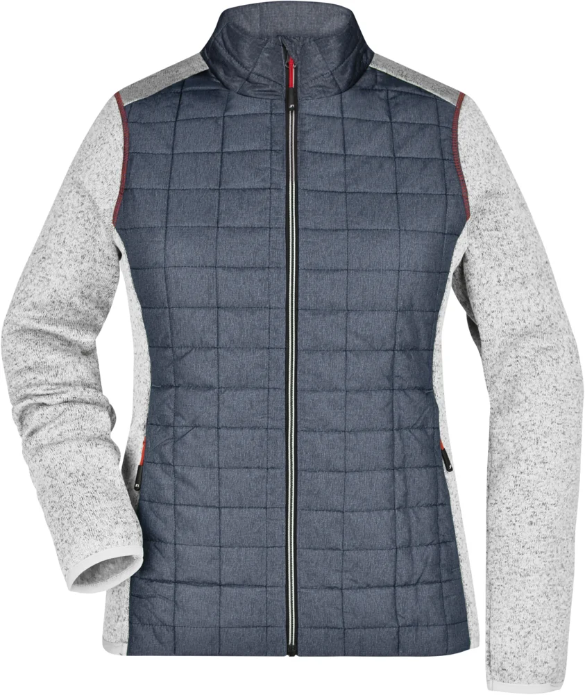 Damen Strick Hybrid Jacke