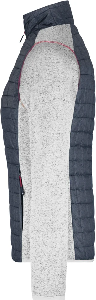 Damen Strick Hybrid Jacke