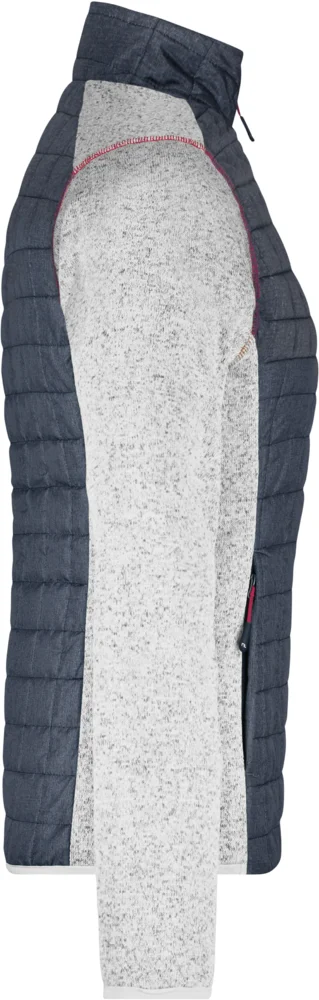 Damen Strick Hybrid Jacke