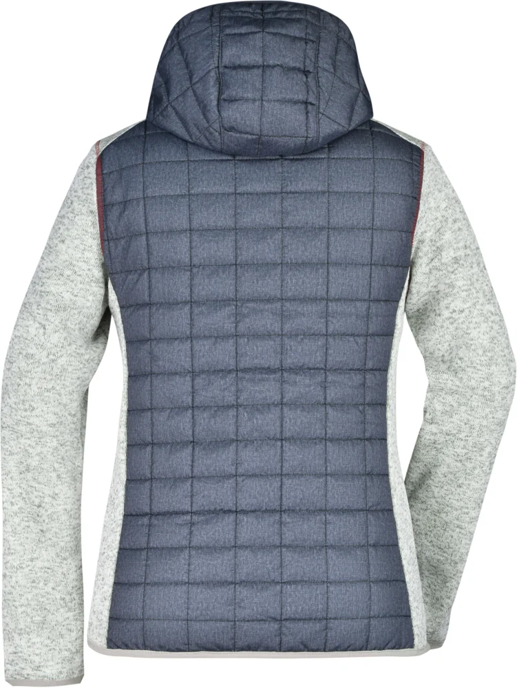 Damen Strick Hybrid Jacke