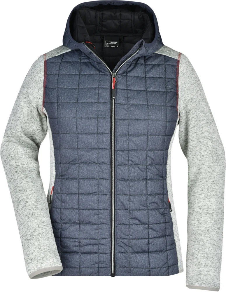 Damen Strick Hybrid Jacke