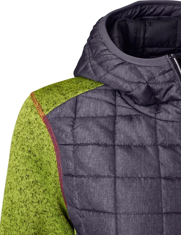 Damen Strick Hybrid Jacke