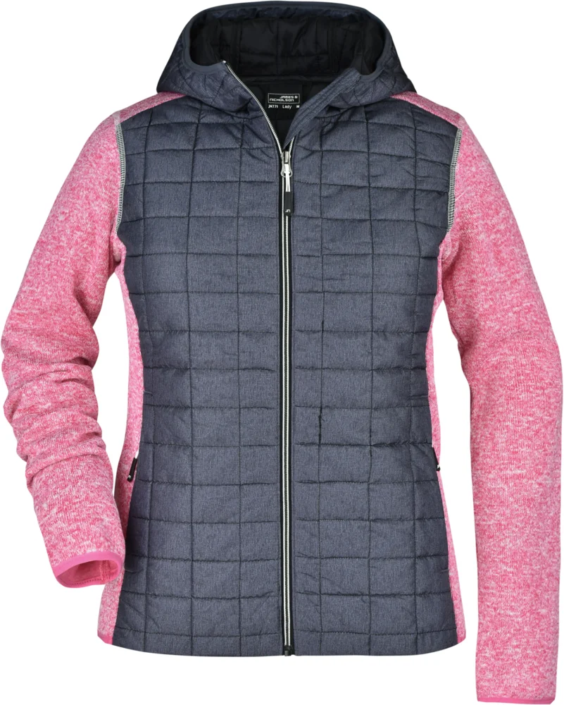 Damen Strick Hybrid Jacke