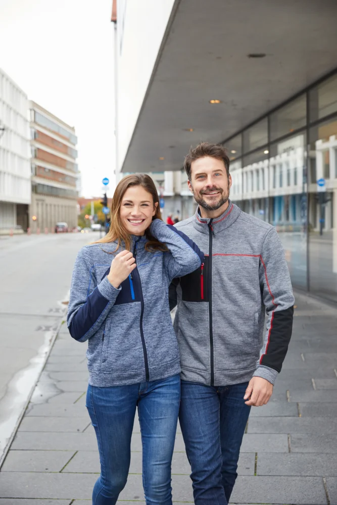 Damen Strickfleece Jacke